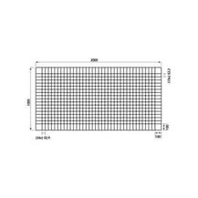 F3010PAVI1 Mreža za ESTRIH 1000 x 2000 mm PAVITEC ECONOMICA žica Ø 1,6 pletivo 50 x 50 Cavatorta/Pasini