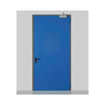 F30770200 Ninz VRATA za ZIDOVE OD GIPSANIH PLOČA s OBUHVATNIM okvirom debljine 12,5 REI 60 1200 x 2150 DX ZA VUČENJE RAL 9010 Ni...