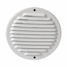 F3082GABTU125R VENTILACIJSKA REŠETKA od ALUMINIJA BIJELA OKRUGLA Ø 150 c/opruga s mrežom art. GABTU125R Edil Plast