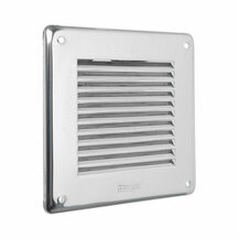 F3082GIN10R VENTILACIJSKA REŠETKA ČETVRTASTA od INOXA 140 x 140 s mrežom za pričvršćivanje tiplom art. GIN10R Edil plast