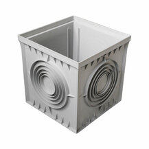 F3118020 OKNO 400 x 400 sivo za vodu art. PZN40 First Plast 1 paleta = 30 kom