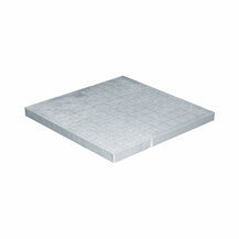 F3118025 PVC lagani POKLOPAC 400 x 400 SIVI za okno SERIJA 2000 za vodu art. SCDP40G First Plast