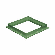 F3118113 PVC OKVIR 300 x 300 ZELENI za okno za vodu art. ST30V/6TEV30 First Plast/Pes