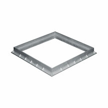 F3118125 PVC OKVIR 400 x 400 SIVI za okno za vodu art. ST40G First Plast