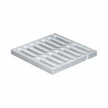 F3118159 PVC REŠETKA lagana 250 x 250 siva za okno za vodu art. SGNP25G First Plast