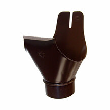 F360900030 Vanjski odvodni PRIKLJUČAK za oluk – cijev za vodu limeni tamno smeđe boje Art. GM28-10 Artegronda