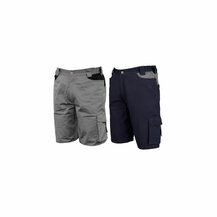 F380200020 KRATKE RADNE HLAČE STRETCH, veličina XL od pamuka sive i crne bočni džep Art. 8734B Industrial Starter