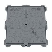 F38050004 MCP POKLOPAC od LIJEVANOG ŽELJEZA klasa C250 serija LEO mjere vanjske 600 x 600 mm otvor bez okvira 500 x 500 mm visine...