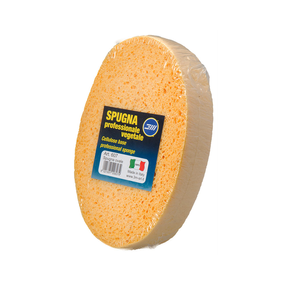 F3014607 SPUŽVA OVALNA ŽUTA „VEGETALI” ZA ČIŠĆENJE 170 x 100 x 45 pakiranje 60 kom art. 607 3M