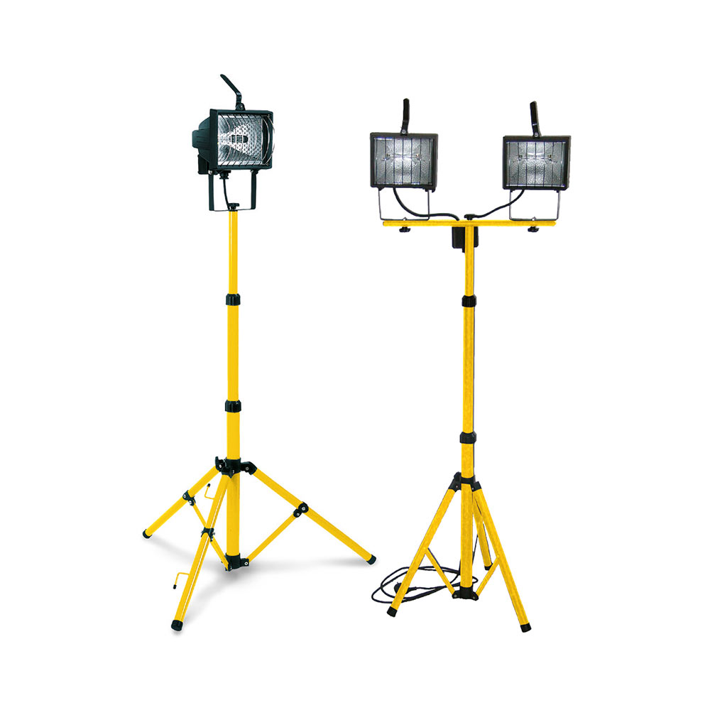 F303462606 Halogeno svjetlo/reflektor na TRONOŠCU 2 x 400 W oznaka 62606 Yello/Mistral