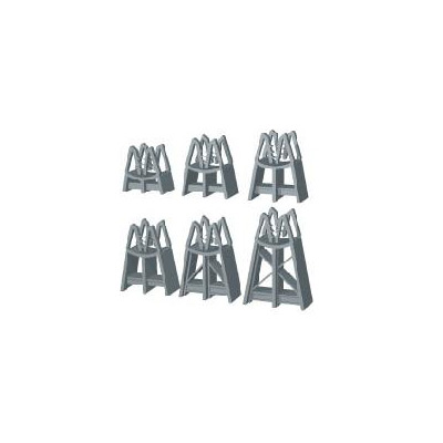 F3074910 ODSTOJNIK U OBLIKU TORNJA ZA ŽELJEZNE ŠIPKE TIPA „PAU” visine 25 mm pakiranje = 2000 kom Progress Profiles