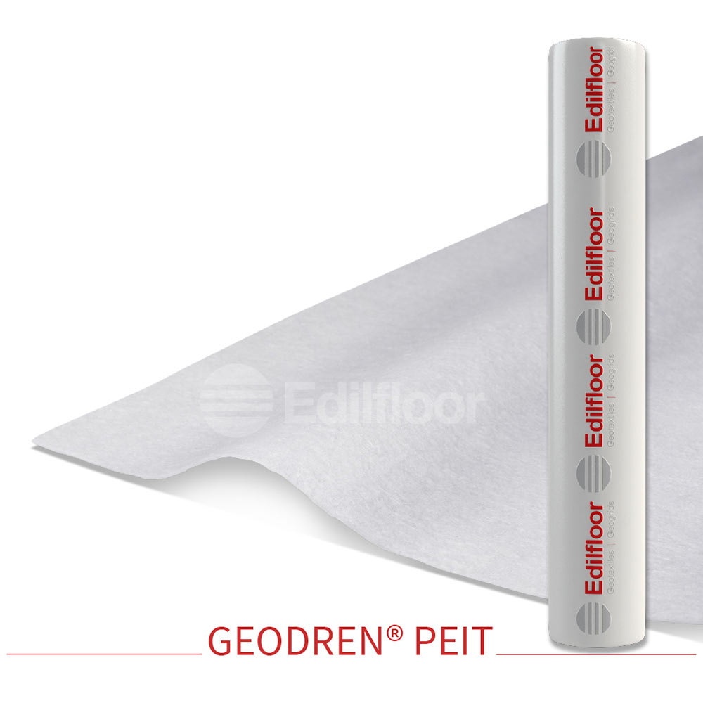 F3075EA01B001.5 200 g/m2 2,00 x 50 m Geotekstil GEODREN PEIT 1 paleta = 1800 m2 Edilfloor