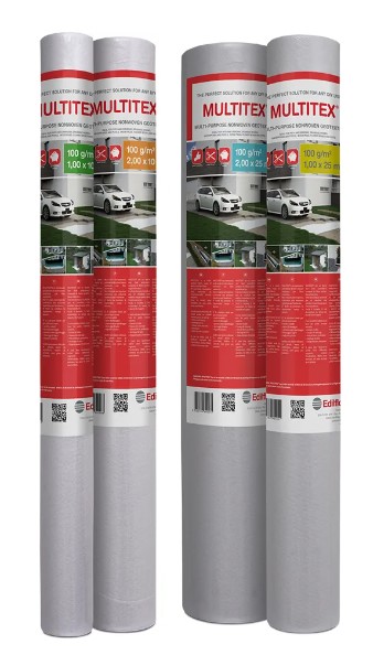 F3075EF01A009 Geotekstil MULTITEX 100 g/m2 1,00 x 25 Edilfloor