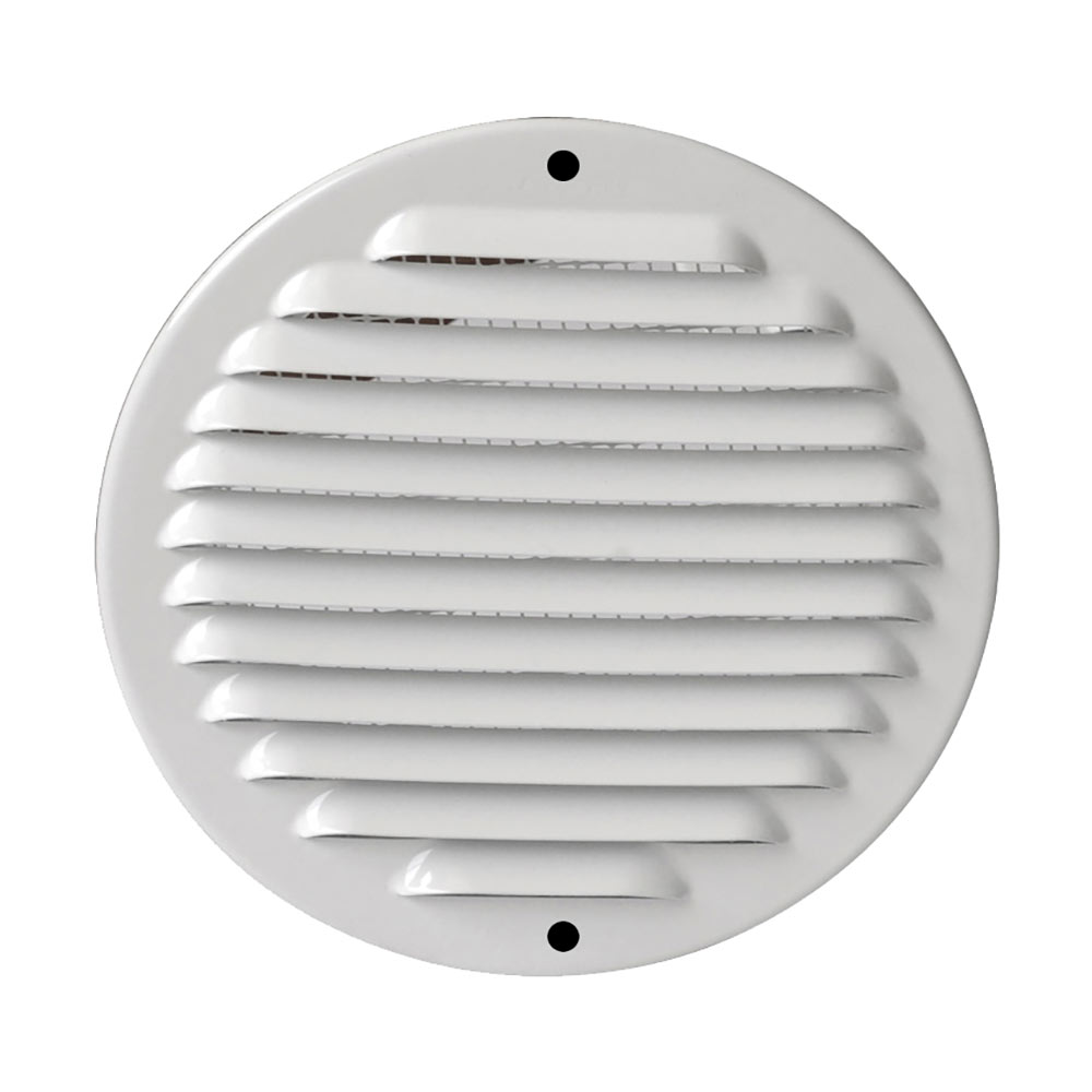 F3082GABTU160R VENTILACIJSKA REŠETKA od ALUMINIJA BIJELA OKRUGLA Ø 175 c/opruga s mrežom art. GABTU160R Edil Plast