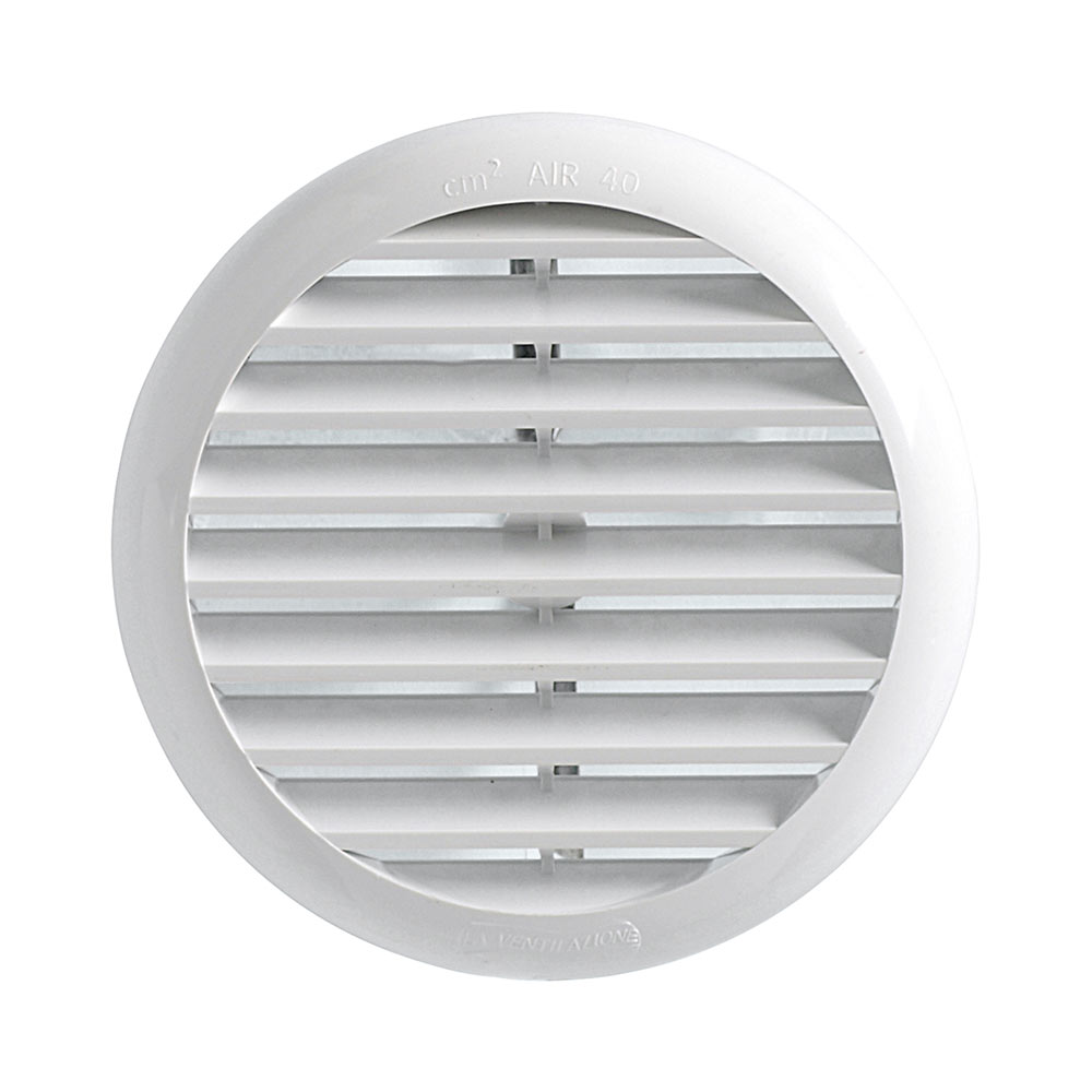 F3082TUR100B VENTILACIJSKA REŠETKA od PLASTIKE OKRUGLA Ø 106 c/opruga art. TUR100 Edil Plast
