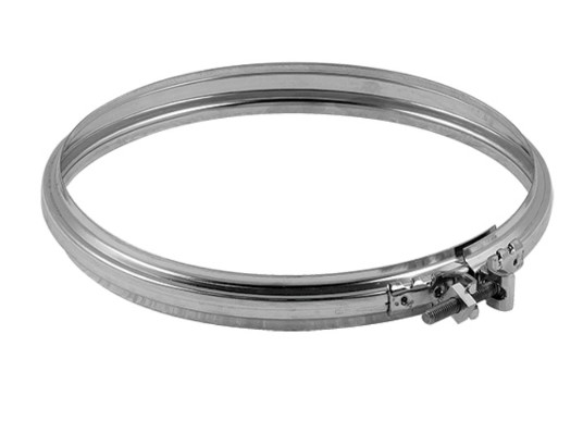 F309945020140 INOX OBUJMICA za pričvršćivanje Ø 140 za dimovodnu cijev od nehrđajućeg čelika s jednom stijenkom art. 4502 Fibro...