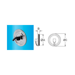 F309945400120 POKLOPAC OD NEHRĐAJUĆEG ČELIKA okrugli Ø 120 s brtvom za dimovodnu cijev od nehrđajućeg čelika s jednom stijenkom...