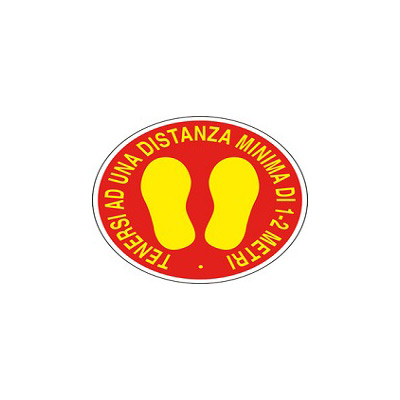 F3103610 Ljepljiva protuklizna traka „PRIČEKAJTE SVOJ RED OVDJE” Ø 20 cm art. 06620010 D&B Verona