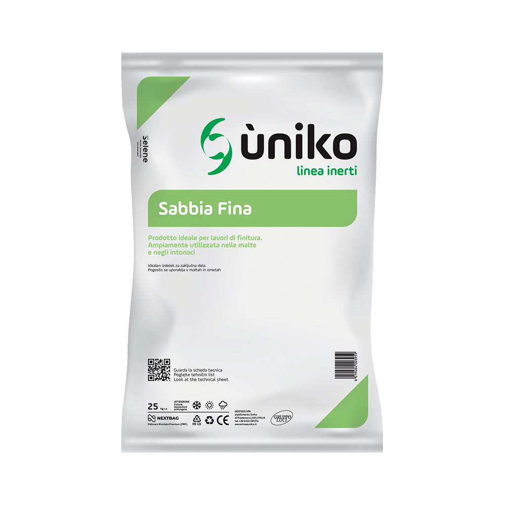 F3114020 Pijesak FINI dim. 0-1 mm vreća od 25 kg 1 PALETA = 60 VREĆA Gesteco