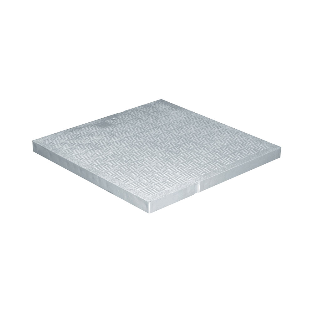 F3118025 PVC lagani POKLOPAC 400 x 400 SIVI za okno SERIJA 2000 za vodu art. SCDP40G First Plast