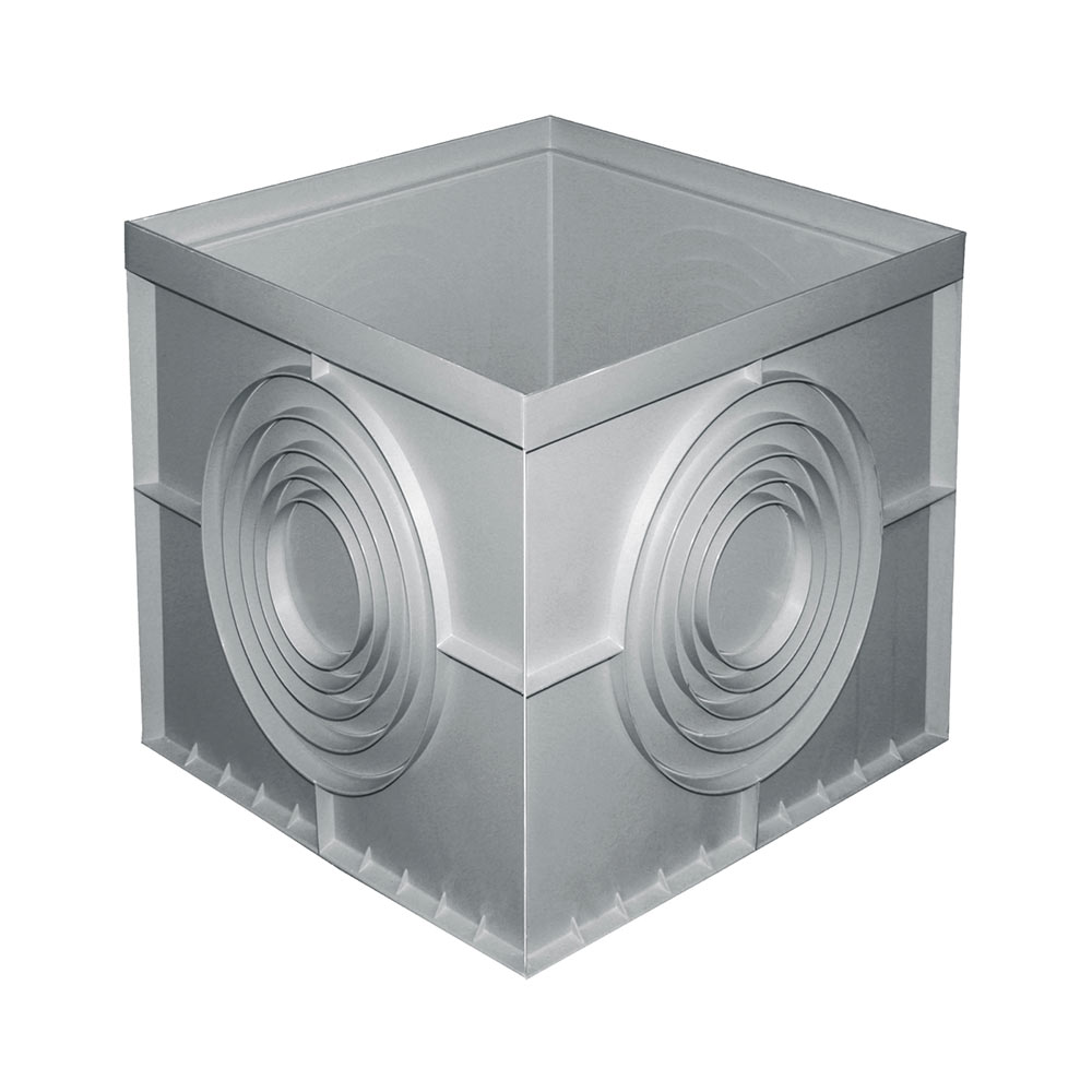 F31181055 OKNO 550 x 550 sivo za vodu art. PZ55 First Plast 1 paleta = 20 kom