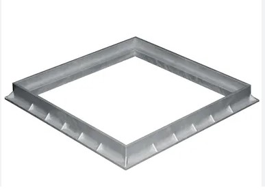 F3118125 PVC OKVIR 400 x 400 SIVI za okno za vodu art. ST40G First Plast