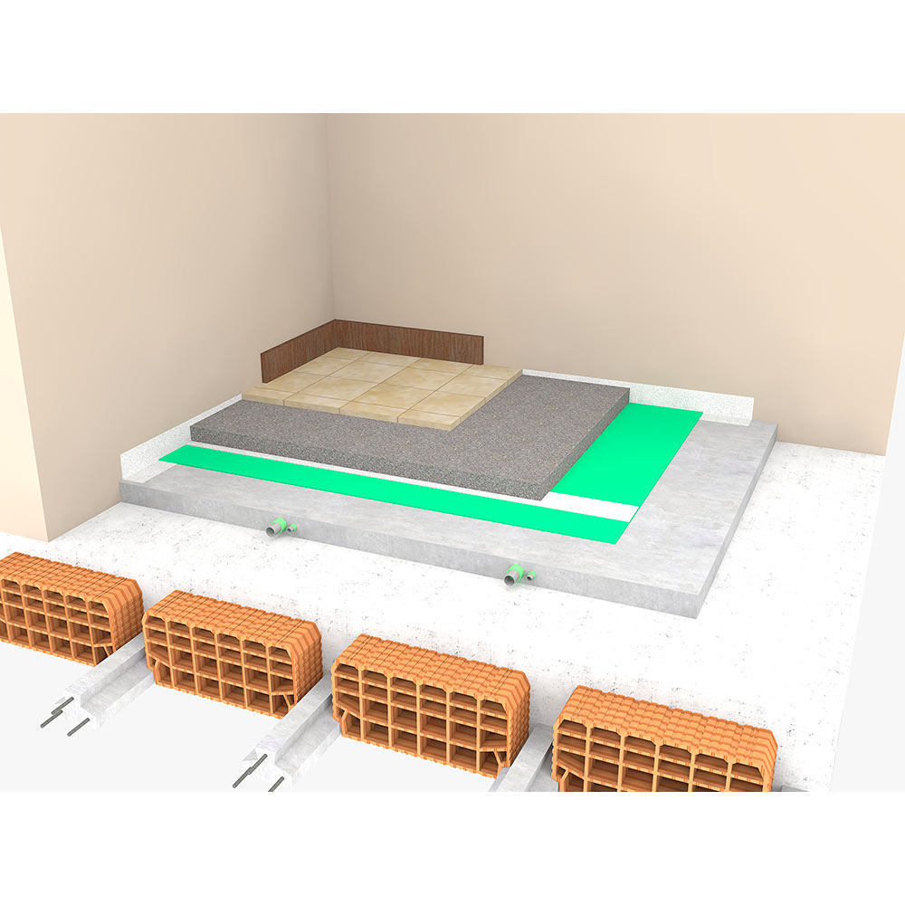 F3132004 AKUSTIČNI IZOLATOR za pod POLYMANT 35 SPECIAL ZELENI debljine 5 mm rola od 1,50 x 50 m (75 m2) art. AIE3005505 Polymaxi...