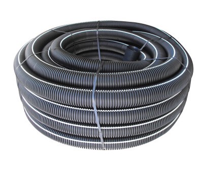 F3143230 NABORANA cijev od POLIETILENA dvije stjenke Ø 125 rola od 50 ml boja siva/crna