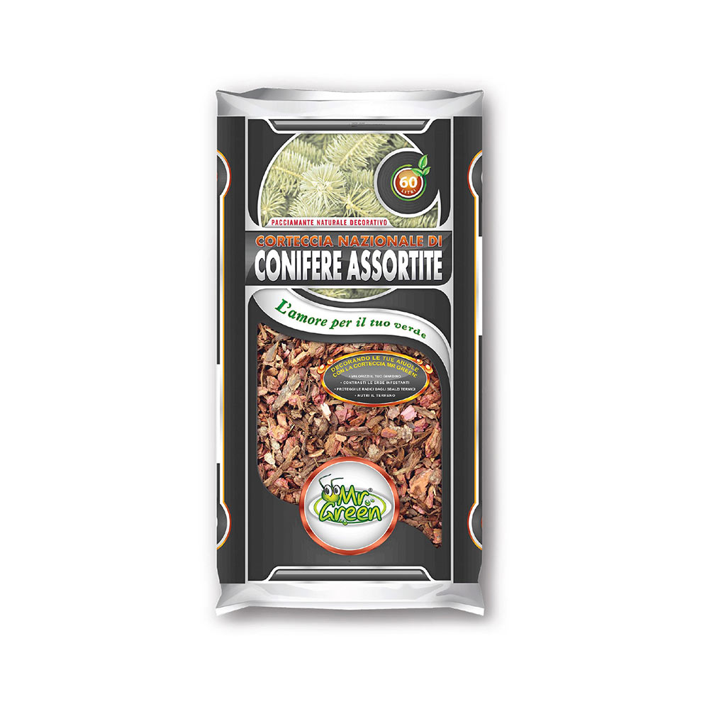 F3183200 BOROVA KORA za malčiranje vreća od 60 l Art. 021070 1 paleta = 42 vreće Greenview