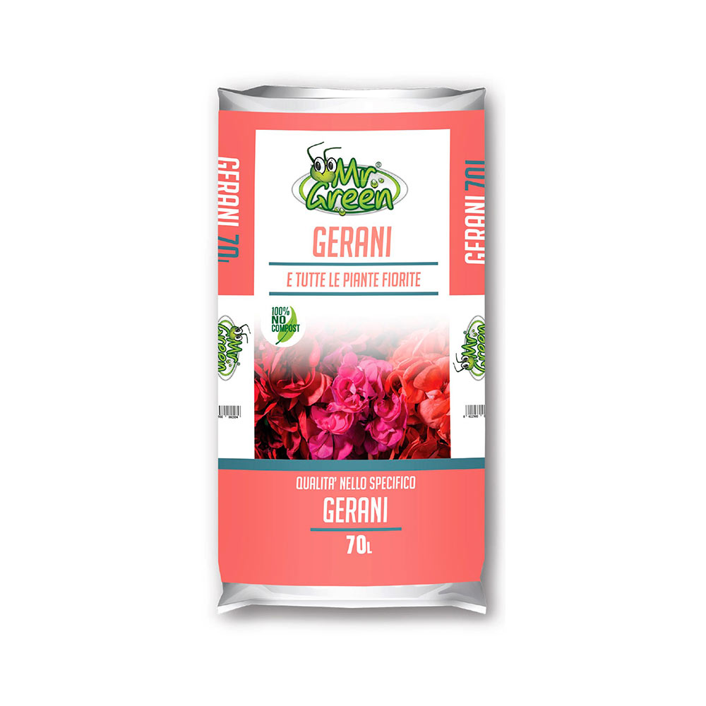 F3183400 ZEMLJA ZA GERANIJE I BILJKE za vrt posebna za uzgoj geranija i cvijeća vreća od 45 l art. 020250 Greenview