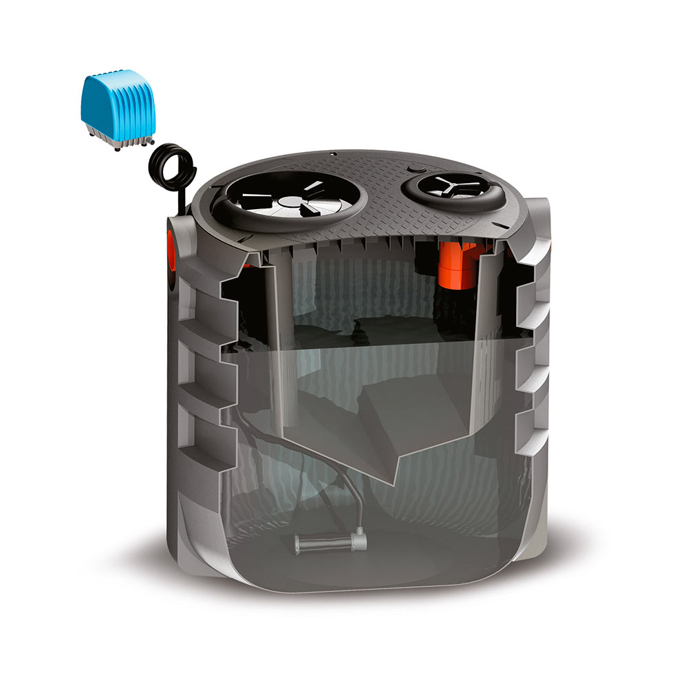 F34000140 PROČIŠĆIVAČ 1860 l s aktivnim muljem + UREDSKI KOMPRESOR (ex SUPER PLUS tip S2) (bez razvodne ploče) art. DFAC-1600...