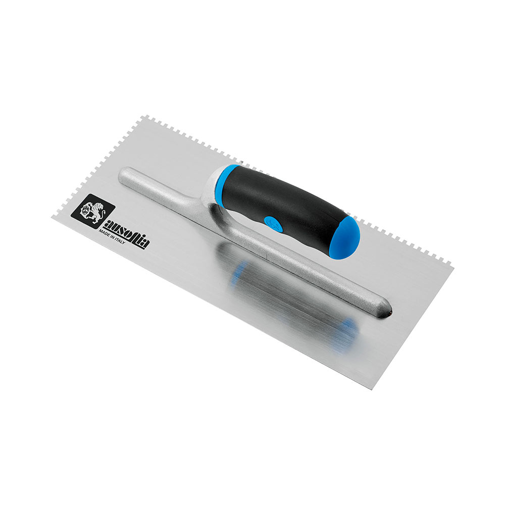 F36040091 Art. 042182 GLETER NAZUBLJENI od čelika 3 x 3 DX PVC drška mjere 280 x 120 Ausonia