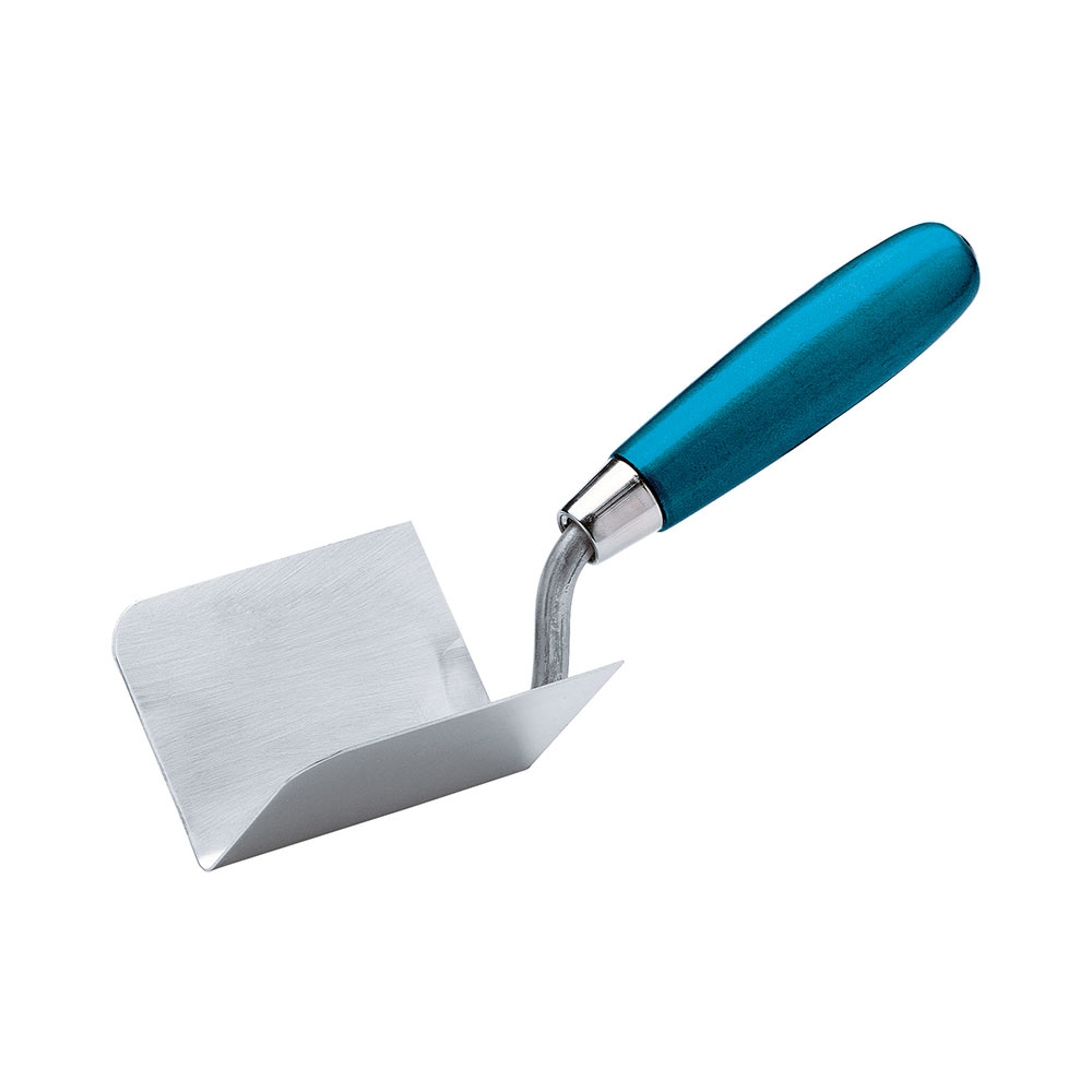 F36040230 Art. 41032 LOPATICA za UNUTARNJE KUTOVE od nehrđajućeg čelika drvena drška za završnu obradu i zaglađivanje mjere ...