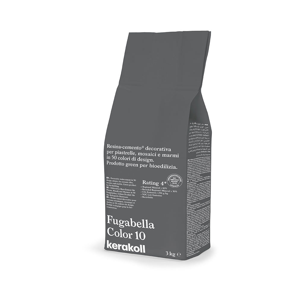 F3605ST10 SMJESA ZA ZAGLAĐIVANJE FUGABELLA COLOR boja 10 vreća od 3 kg 1 pakiranje = 24 kg art. 15546 Kerakoll