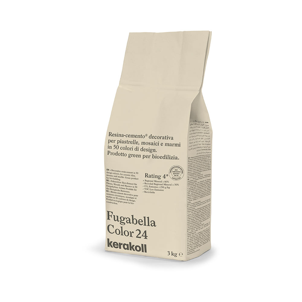 F3605ST24 SMJESA ZA ZAGLAĐIVANJE FUGABELLA COLOR boja 24 vreća od 3 kg 1 pakiranje = 24 kg art. 15576 Kerakoll