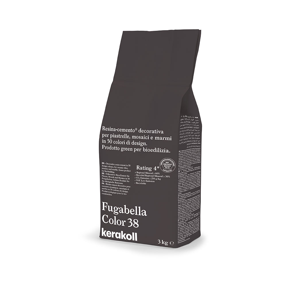 F3605ST38 SMJESA ZA ZAGLAĐIVANJE FUGABELLA COLOR boja 38 vreća od 3 kg 1 pakiranje = 24 kg art. 15606 Kerakoll