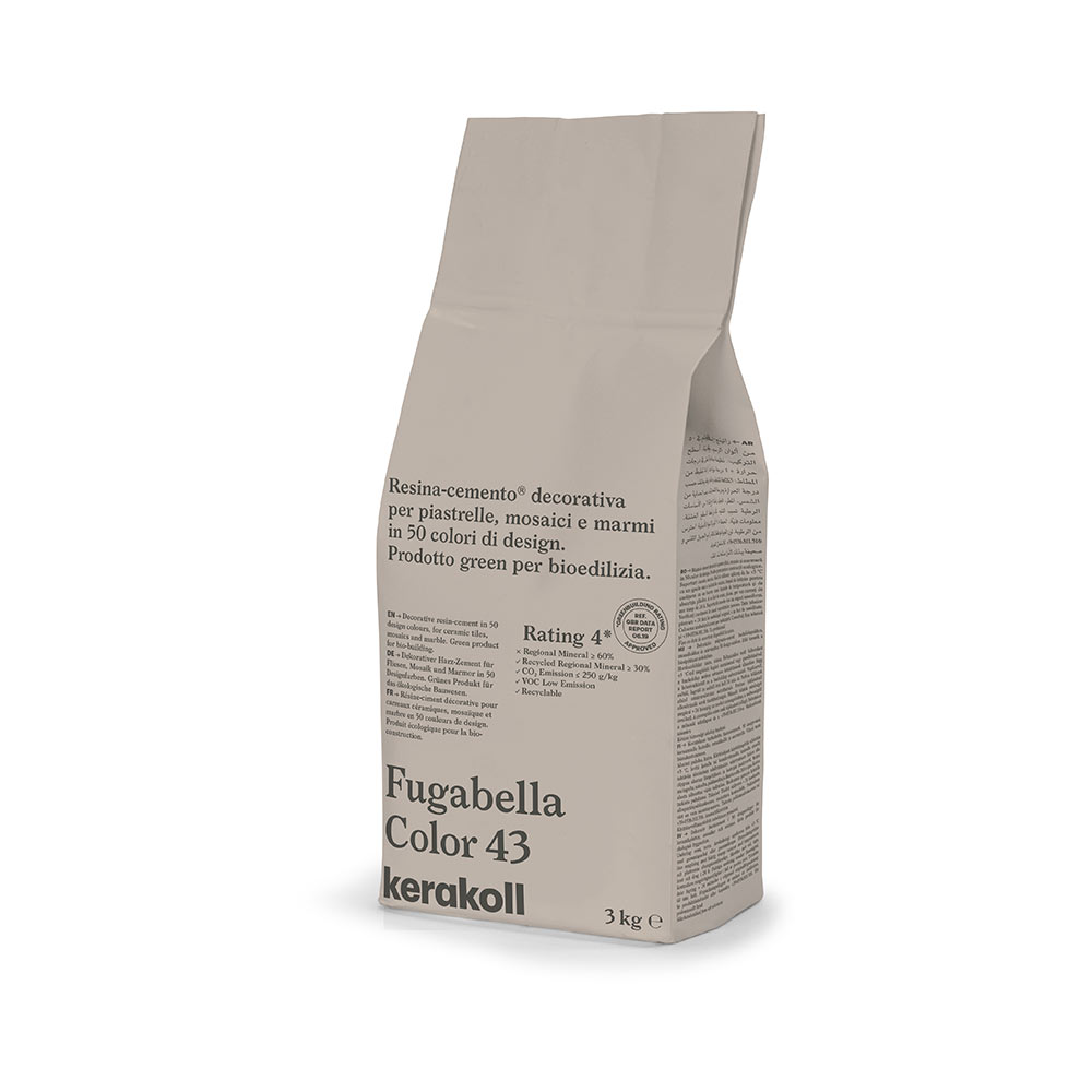 F3605ST43 SMJESA ZA ZAGLAĐIVANJE FUGABELLA COLOR boja 43 vreća od 3 kg 1 pakiranje = 24 kg art. 15616 Kerakoll