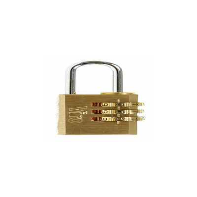 F37780011 Art. 406.30.7 LOKOT s RAZLIČITIM KOMBINACIJAMA 3 dijela 1000 kombinacija od krupnog mesinga luk od čelika Viro